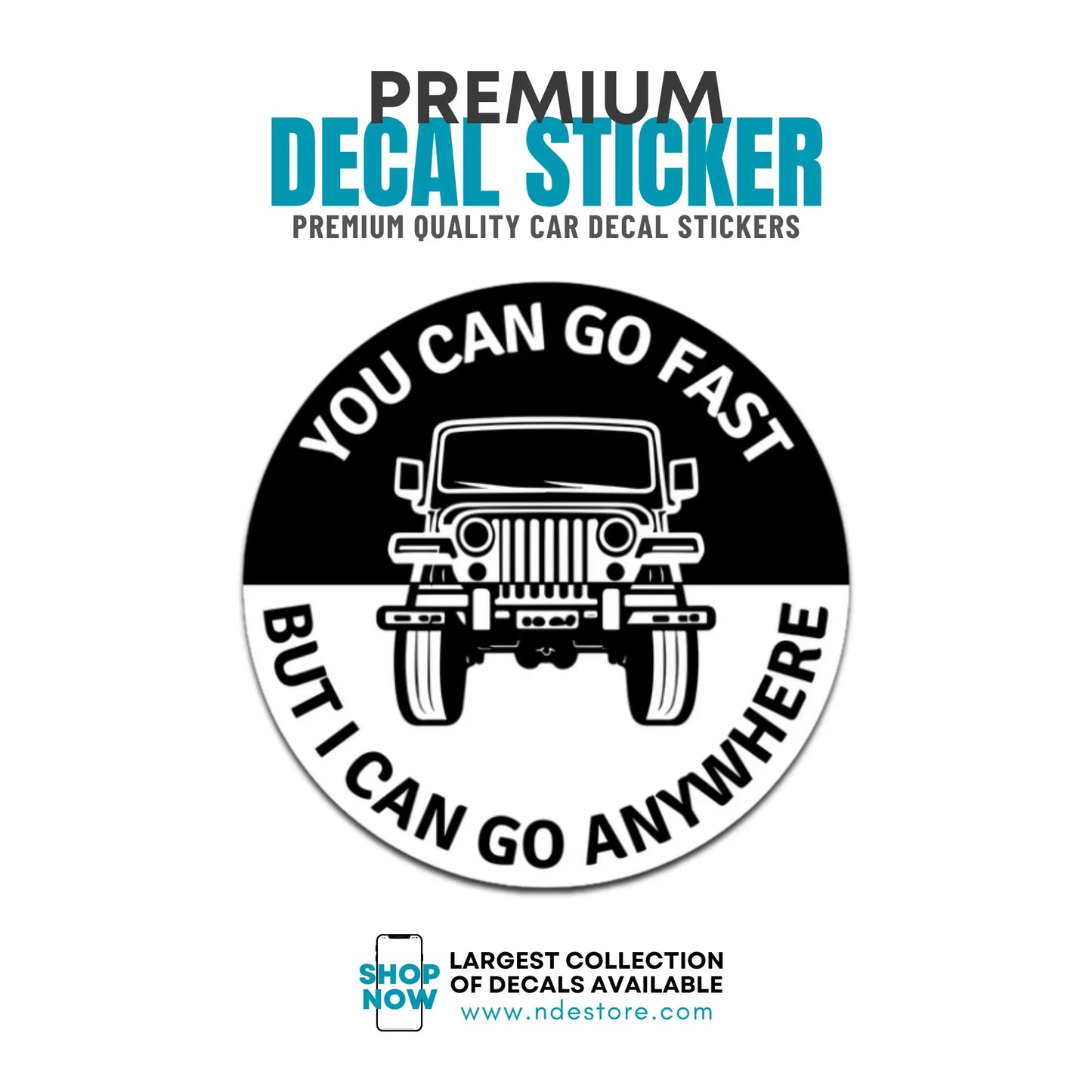 STICKER DECAL JEEP HUMOR