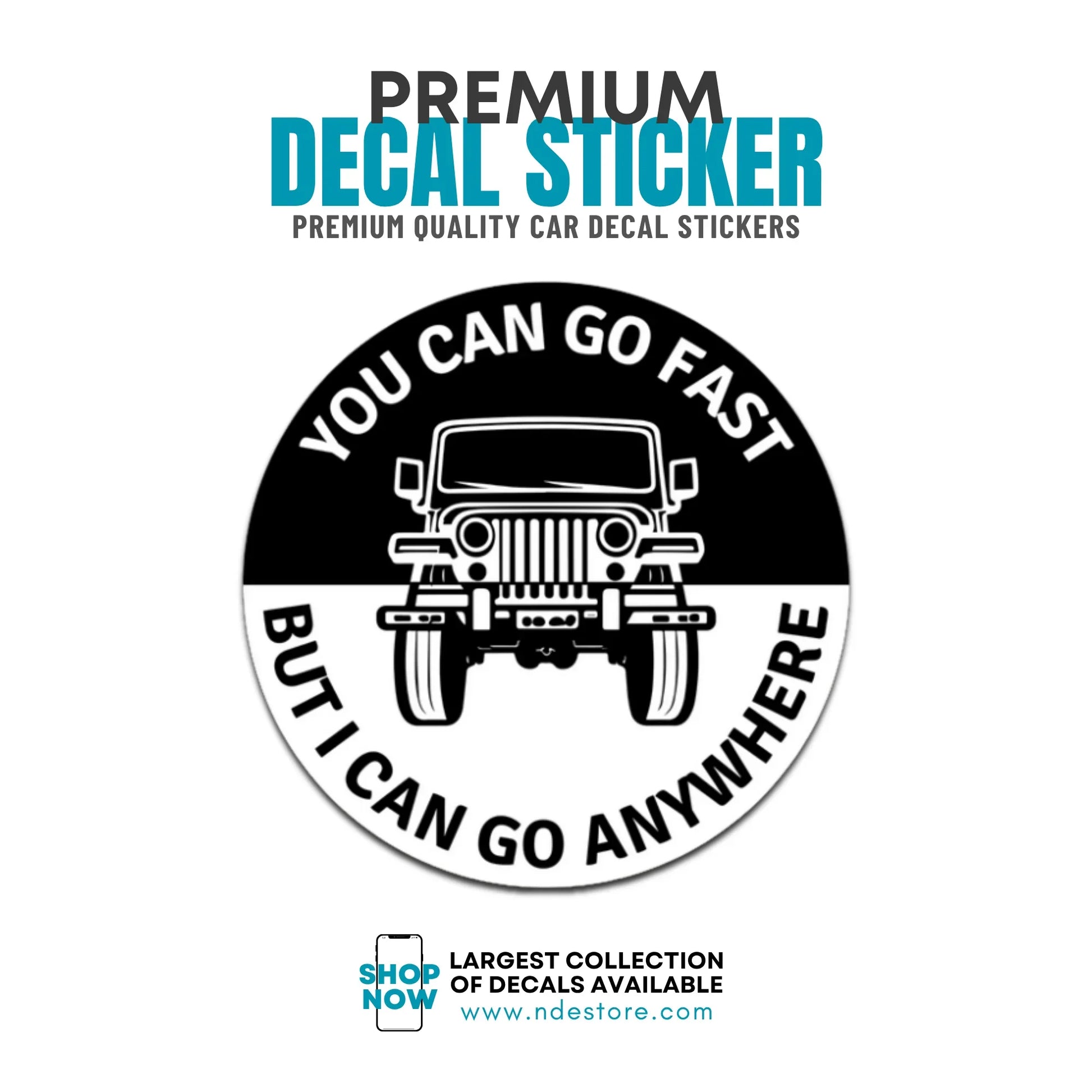 STICKER DECAL JEEP HUMOR