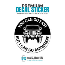 STICKER DECAL JEEP HUMOR