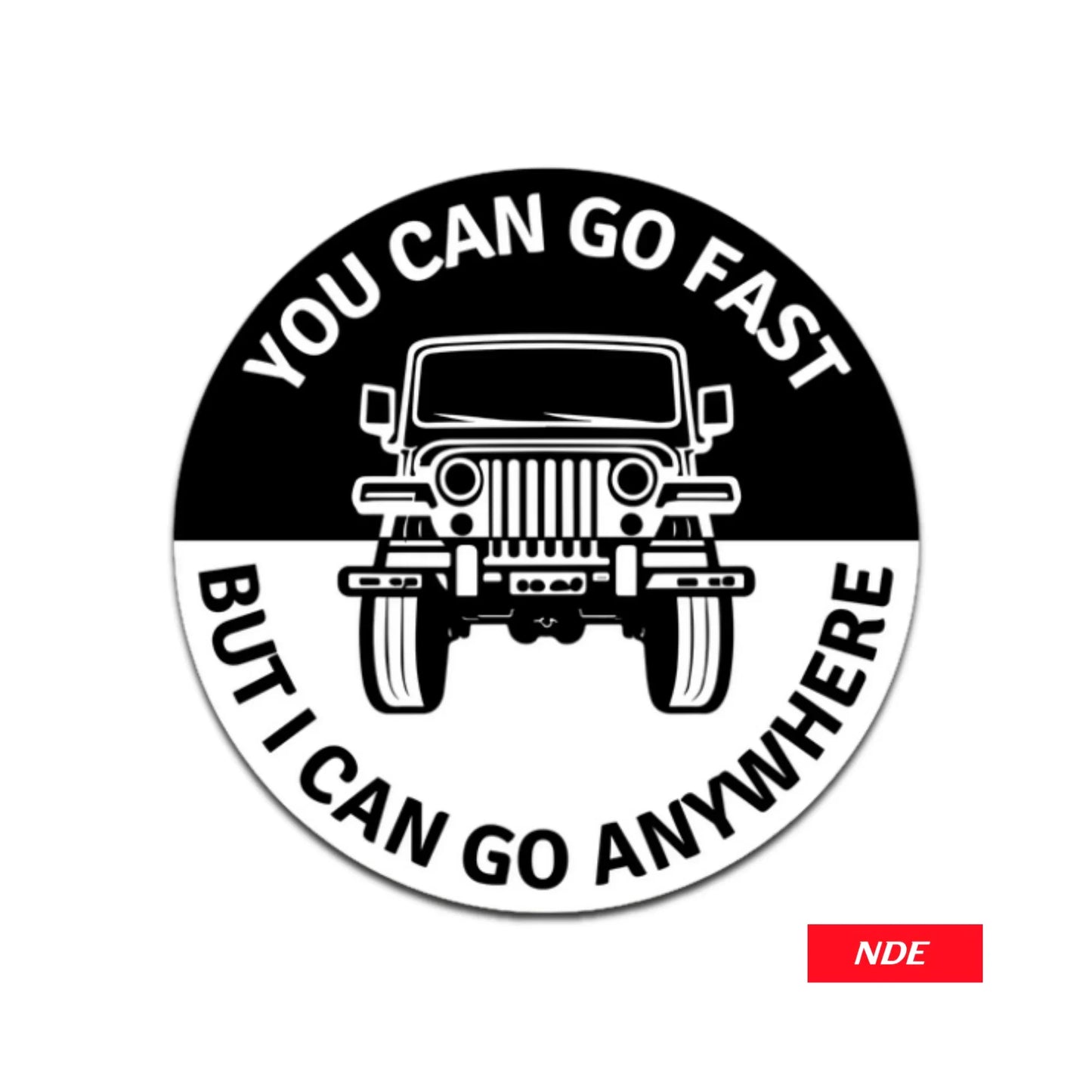 STICKER DECAL JEEP HUMOR