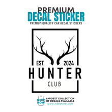 STICKER DECAL HUNTER CLUB