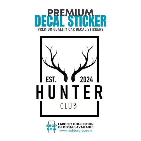 STICKER DECAL HUNTER CLUB