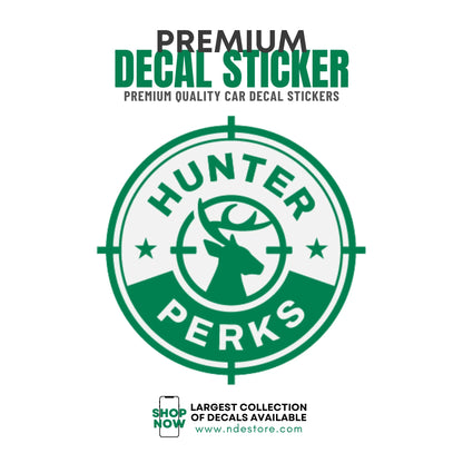 STICKER DECAL HUNTER PERKS