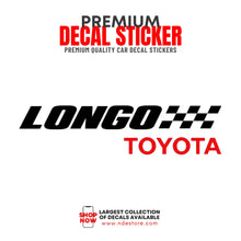 STICKER DECAL LONGO TOYOTA