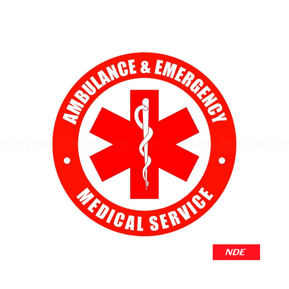 STICKER DECAL AMBULANCE EMERGENCY