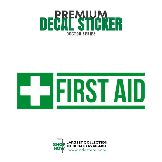 STICKER DECAL FIRST AID CROSS