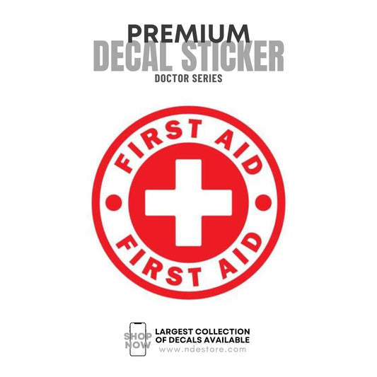 STICKER DECAL FIRST AID