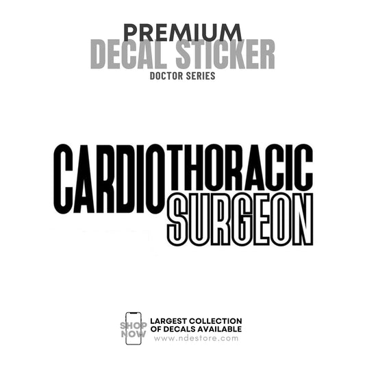 STICKER DECAL CARDIOTHORACIC SURGEON