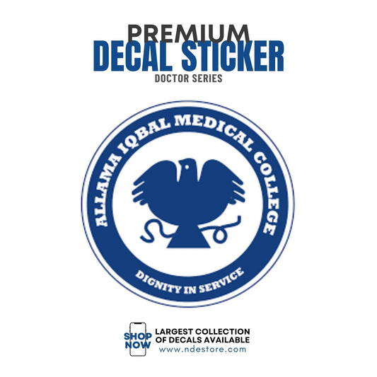 STICKER DECAL ALLAMA IQBAL MEDICAL COLLEGE