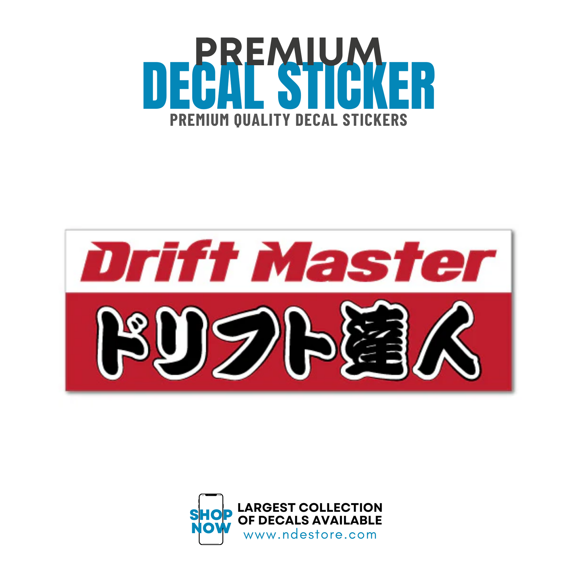 STICKER DECAL DRIFT MASTER