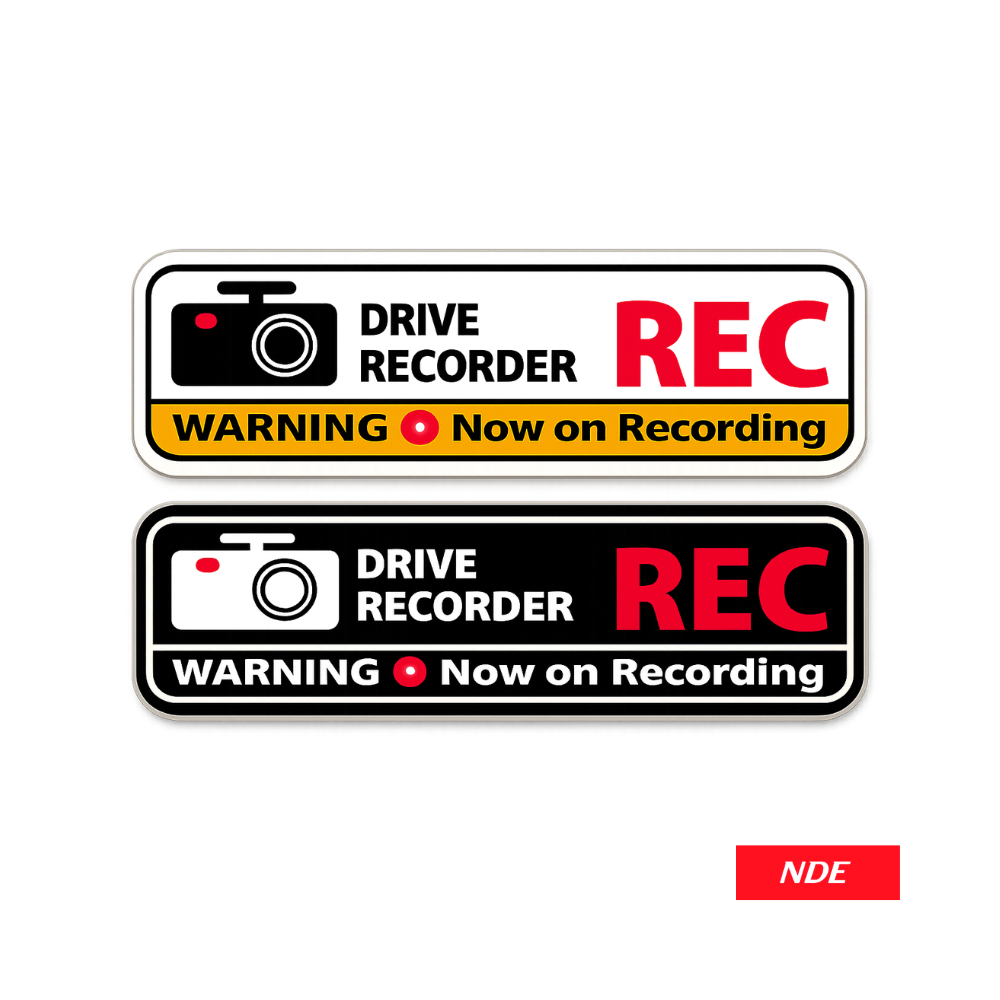 STICKER DECAL DRIVE RECORDER