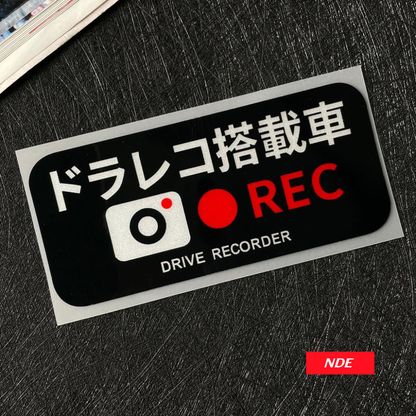 STICKER DECAL DRIVE RECORDER