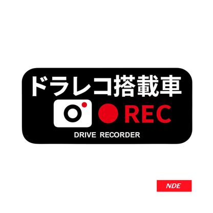 STICKER DECAL DRIVE RECORDER