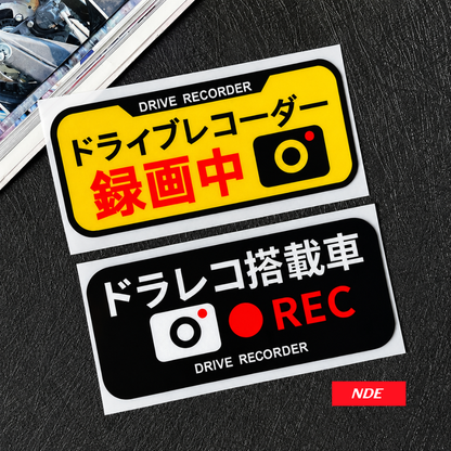 STICKER DECAL DRIVE RECORDER