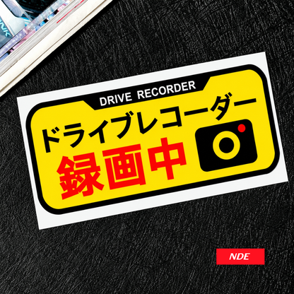 STICKER DECAL DRIVE RECORDER