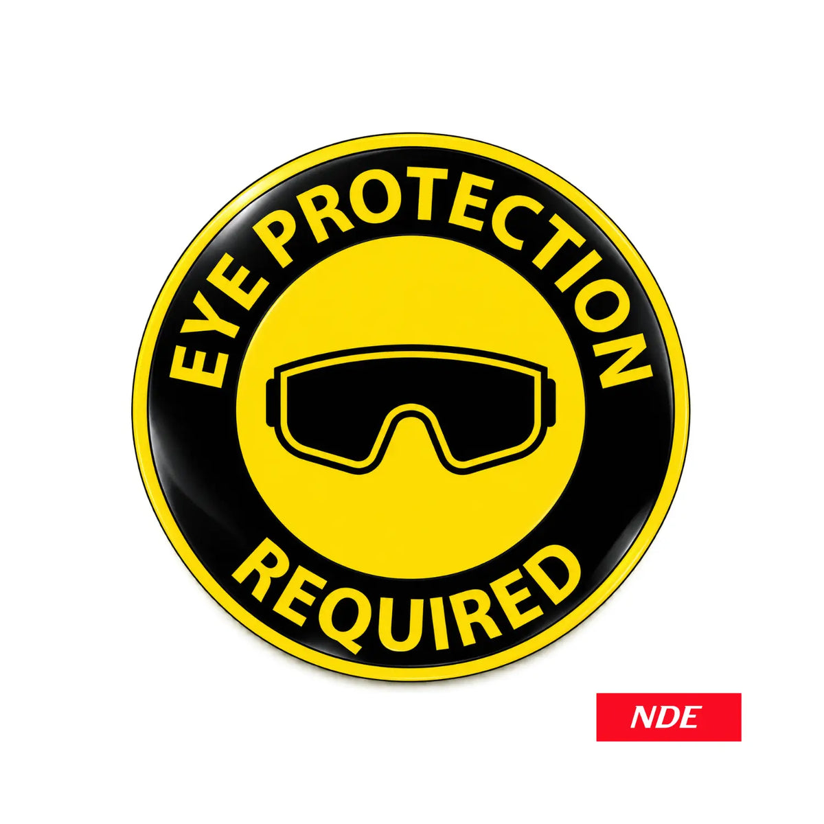 Eye Protection Required warning sticker decal