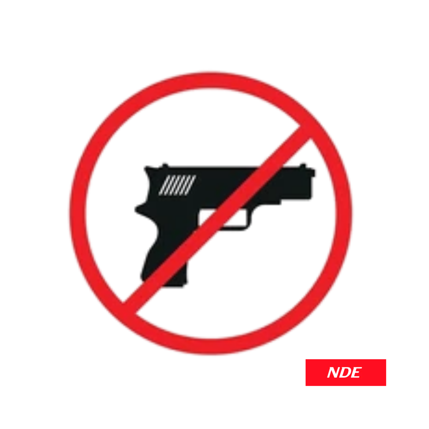 STICKER DECAL NO WEAPON ALLOWED