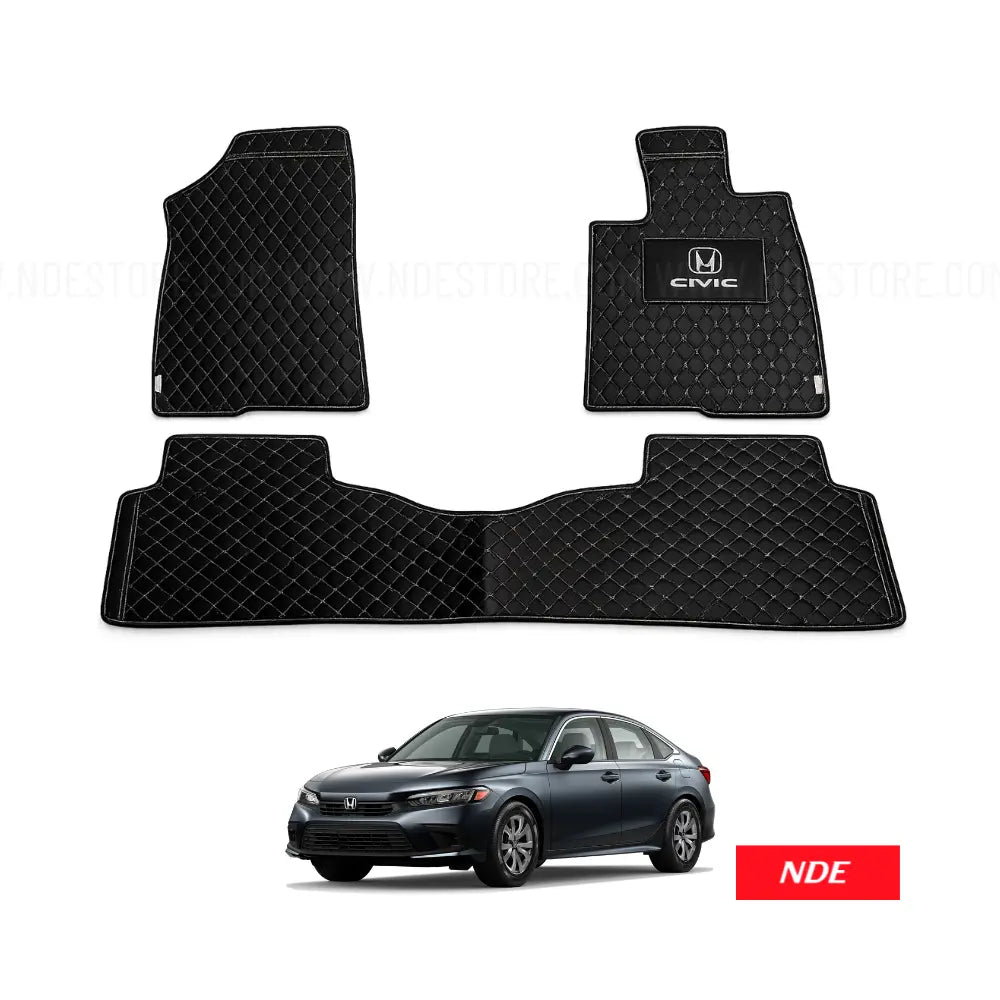 FLOOR MAT FLAT 7D STYLE FOR HONDA CIVIC (2021-2026)
