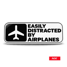 STICKER DECAL EASY DISTRACTED BY AIRPLANES