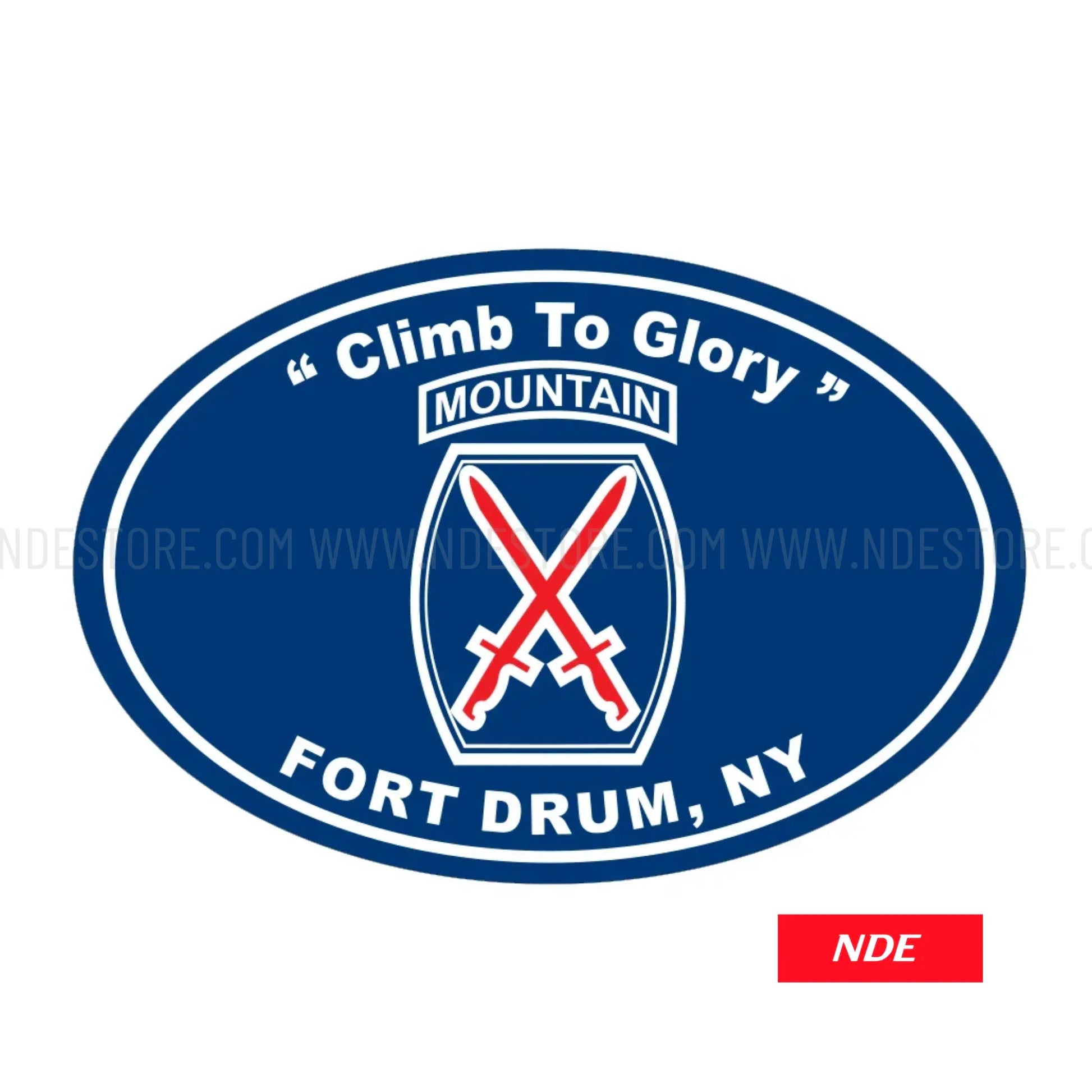 STICKER DECAL U.S FORT DRUM NY