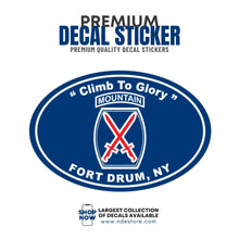 STICKER DECAL U.S FORT DRUM NY