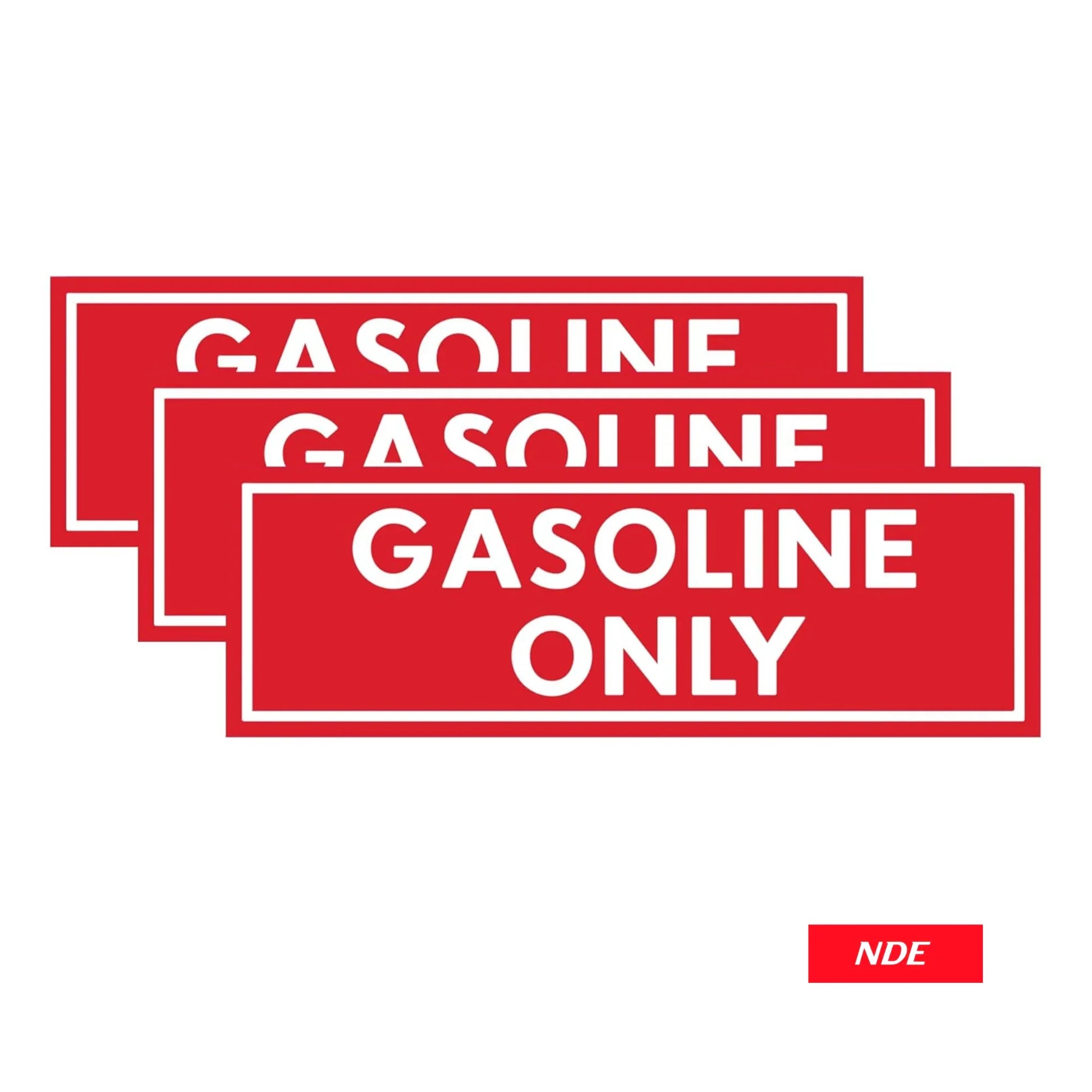 STICKER DECAL FUEL TAG
