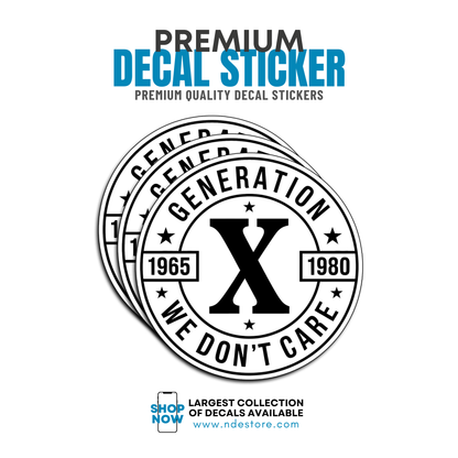 STICKER DECAL GENERATION X