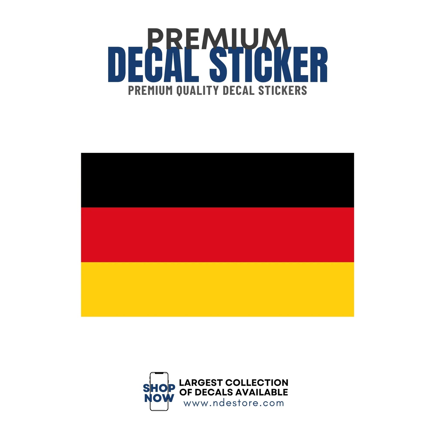 STICKER DECAL GERMANY FLAG