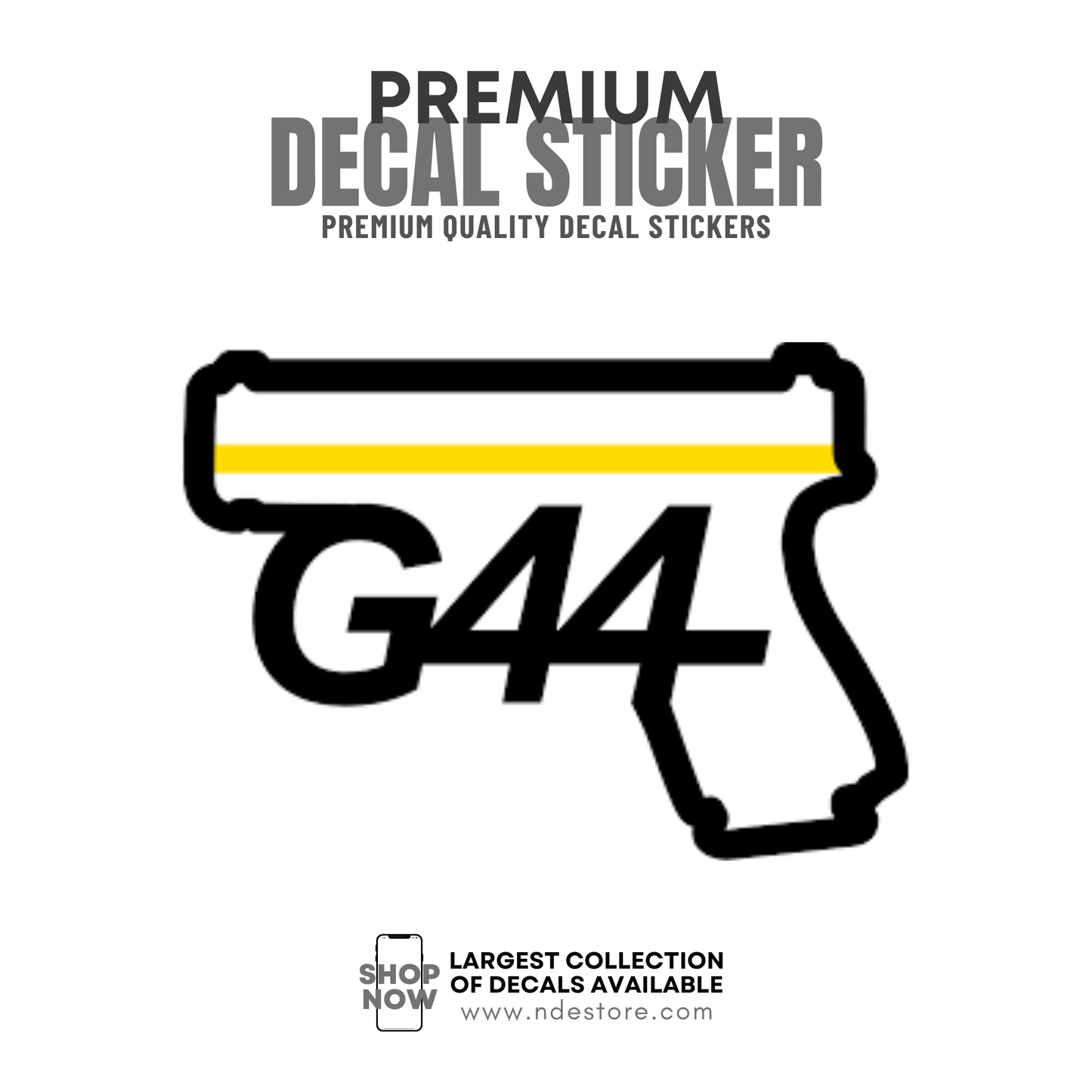 STICKER DECAL GLOCK G44