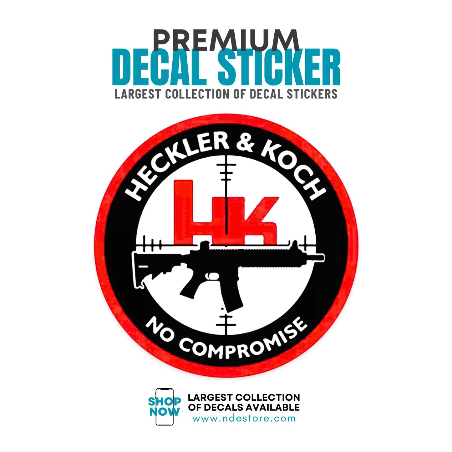 STICKER DECAL HECKLER AND KOCH