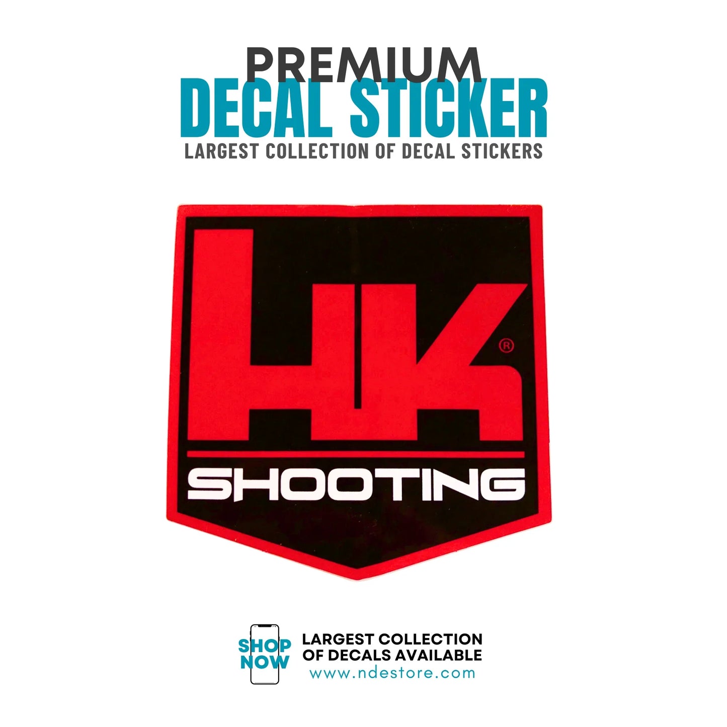 STICKER DECAL HACKLER AND KOCH SHOOTING