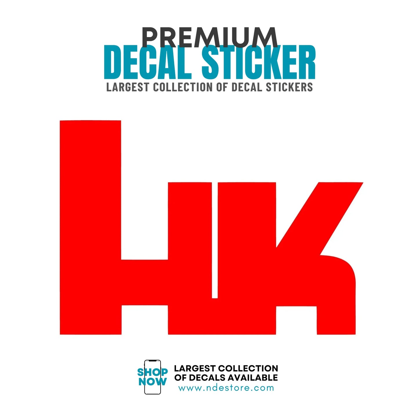 STICKER DECAL HACKLER AND KOCH HK