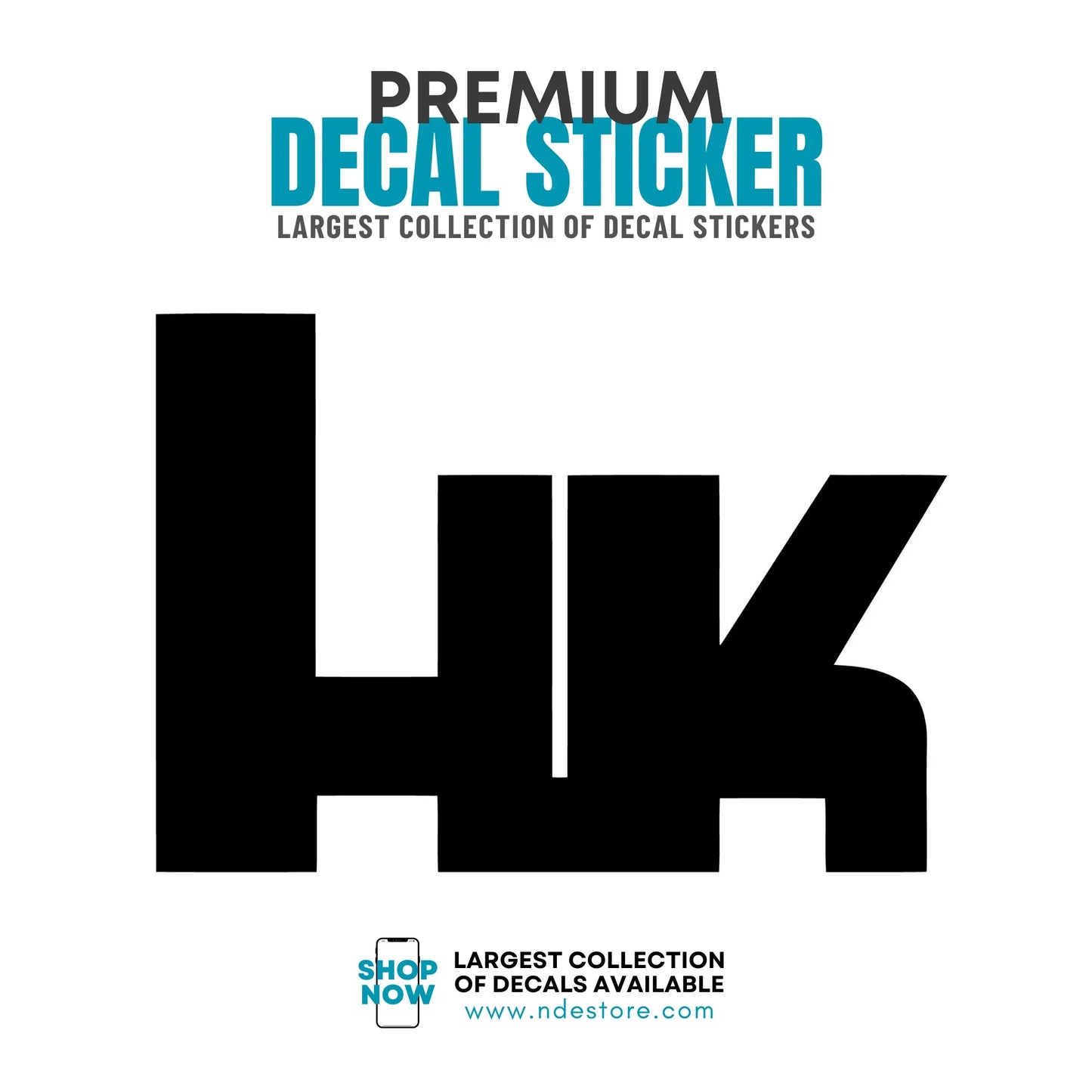 STICKER DECAL HACKLER AND KOCH HK