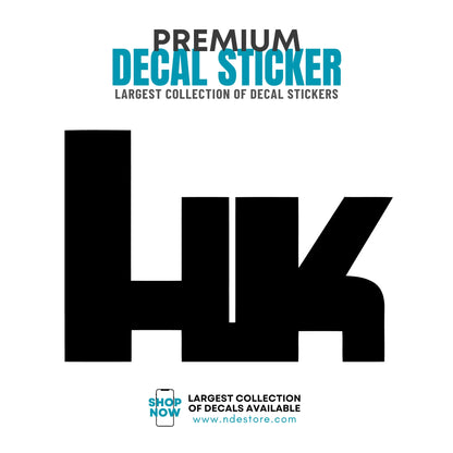 STICKER DECAL HACKLER AND KOCH HK