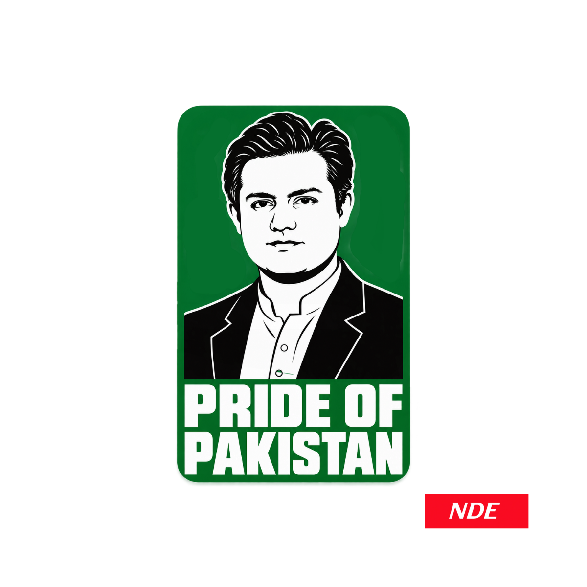 STICKER DECAL PRIDE OF PAKISTAN HAMAAD AZHAR