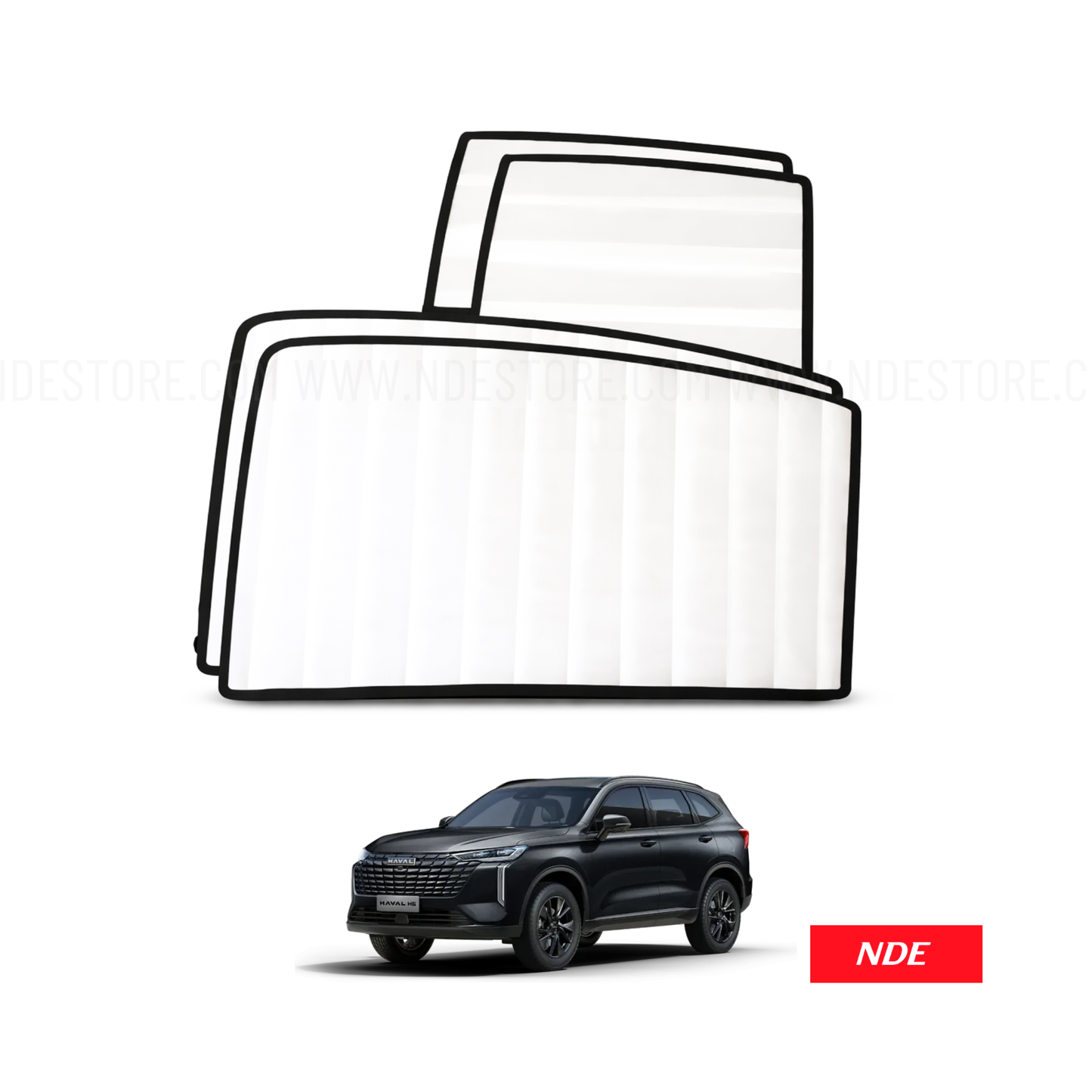 SUN SHADE SET WHITE WRINKLE FOR GWM HAVAL H6 2025