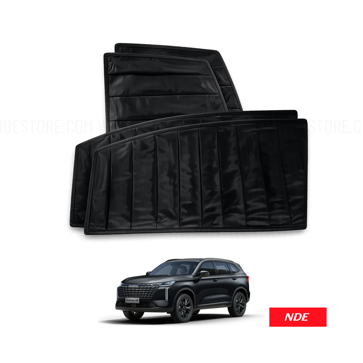 SUN SHADE SET BLACK WRINKLE FOR HAVAL H6