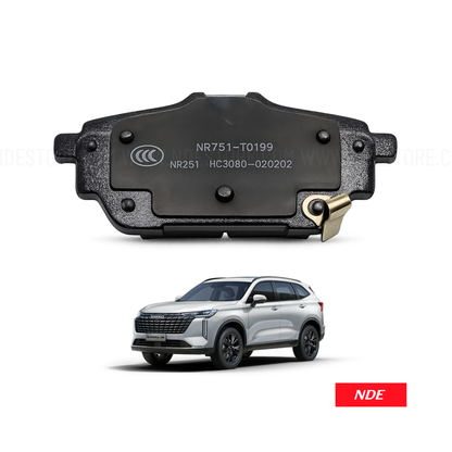 BRAKE DISC PAD SET REAR FOR HAVAL H6
