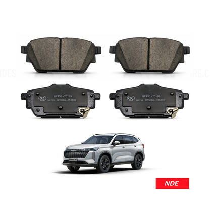 BRAKE DISC PAD SET REAR FOR HAVAL H6