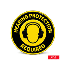 Hearing Protection Required warning sticker decal