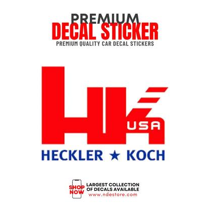 STICKER DECAL HECKLER AND KOCH