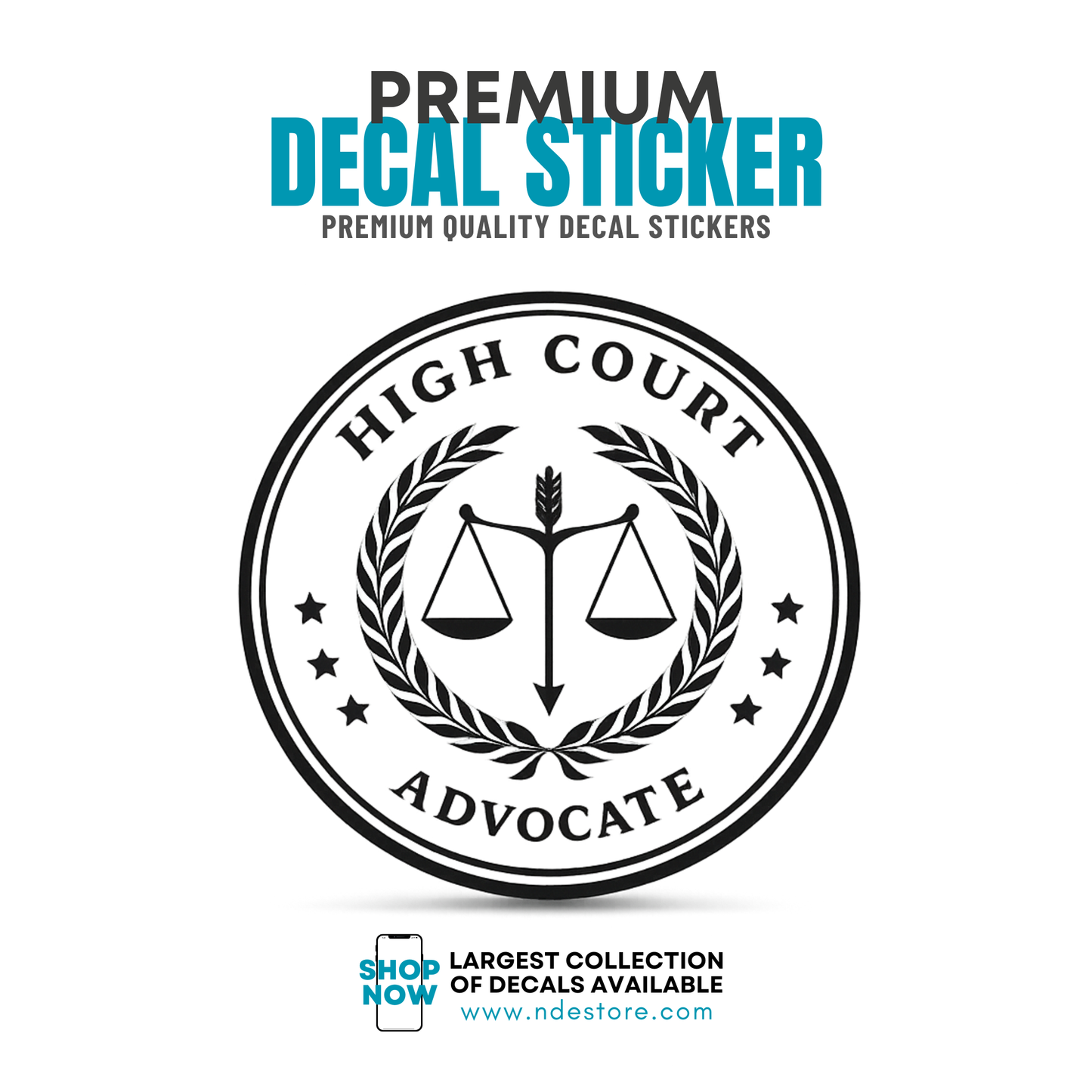 STICKER DECAL ADVOCATE HIGH COURT
