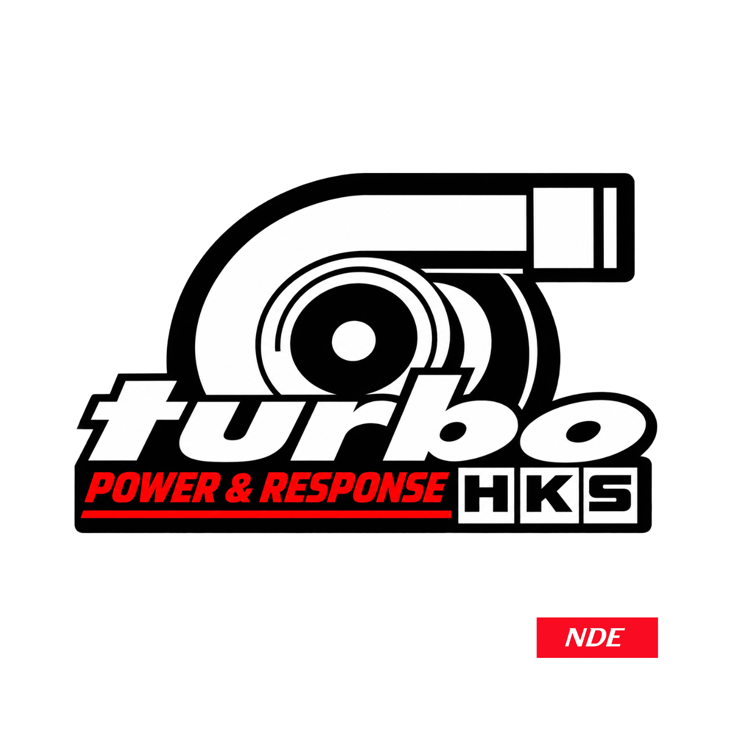 STICKER DECAL HKS TURBO POWER AND RESPONSE