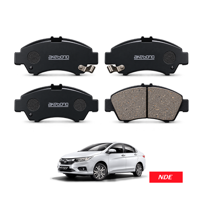BRAKE DISC PAD SET FRONT AKEBONO FOR HONDA CITY (2021-2026)