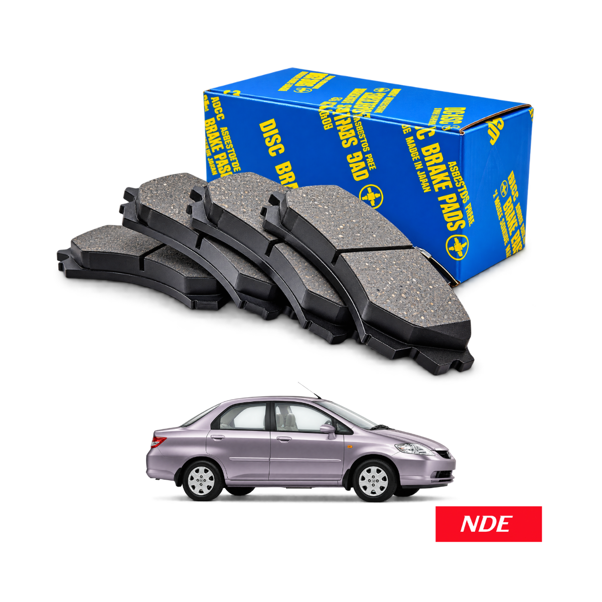 BRAKE DISC PAD SET FRONT MK FOR HONDA CITY (1998- 2008)