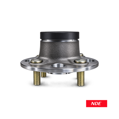 Rear wheel hub and bearing assembly for selected 2002–2008 Honda City models