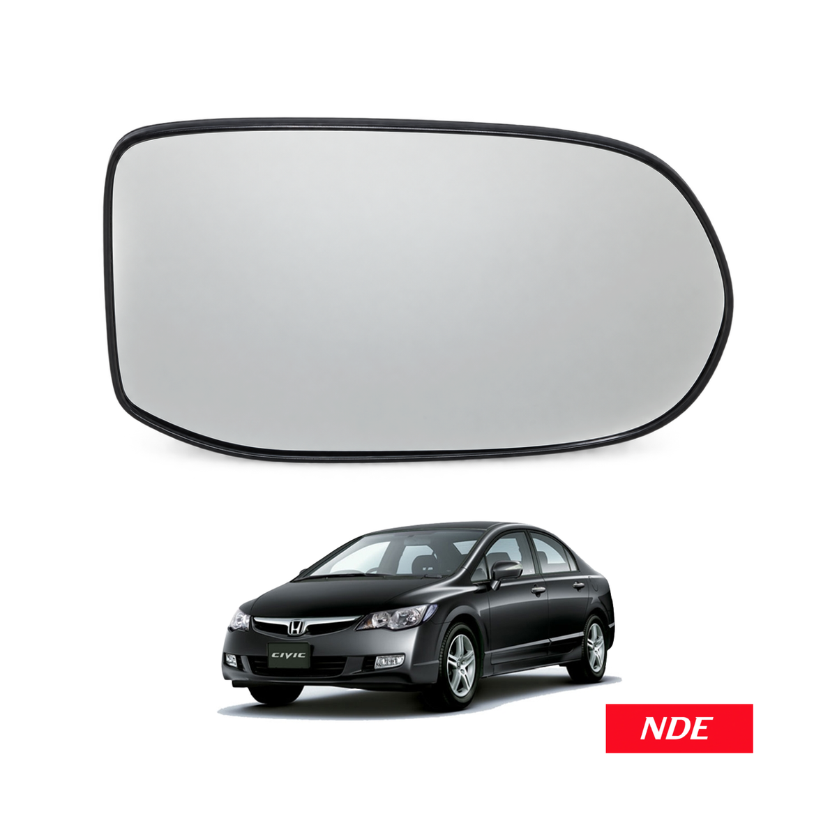 SIDE MIRROR GLASS FOR HONDA CIVIC (2006-2012)