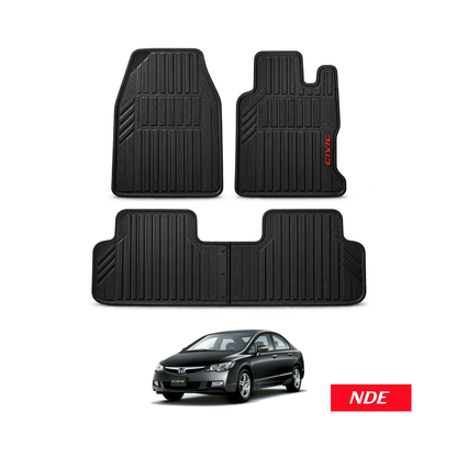 FLOOR MAT RUBBER FOR HONDA CIVIC (2006-2012) (IMPORTED)