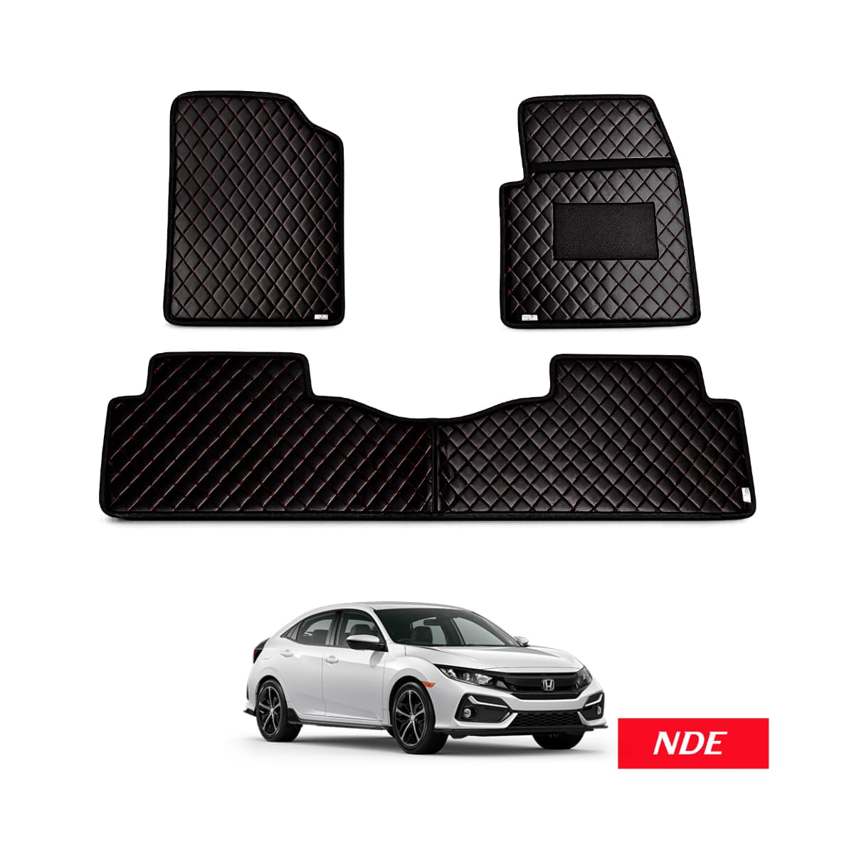 FLOOR MAT FLAT 7D STYLE FOR HONDA CIVIC (2016-2021)
