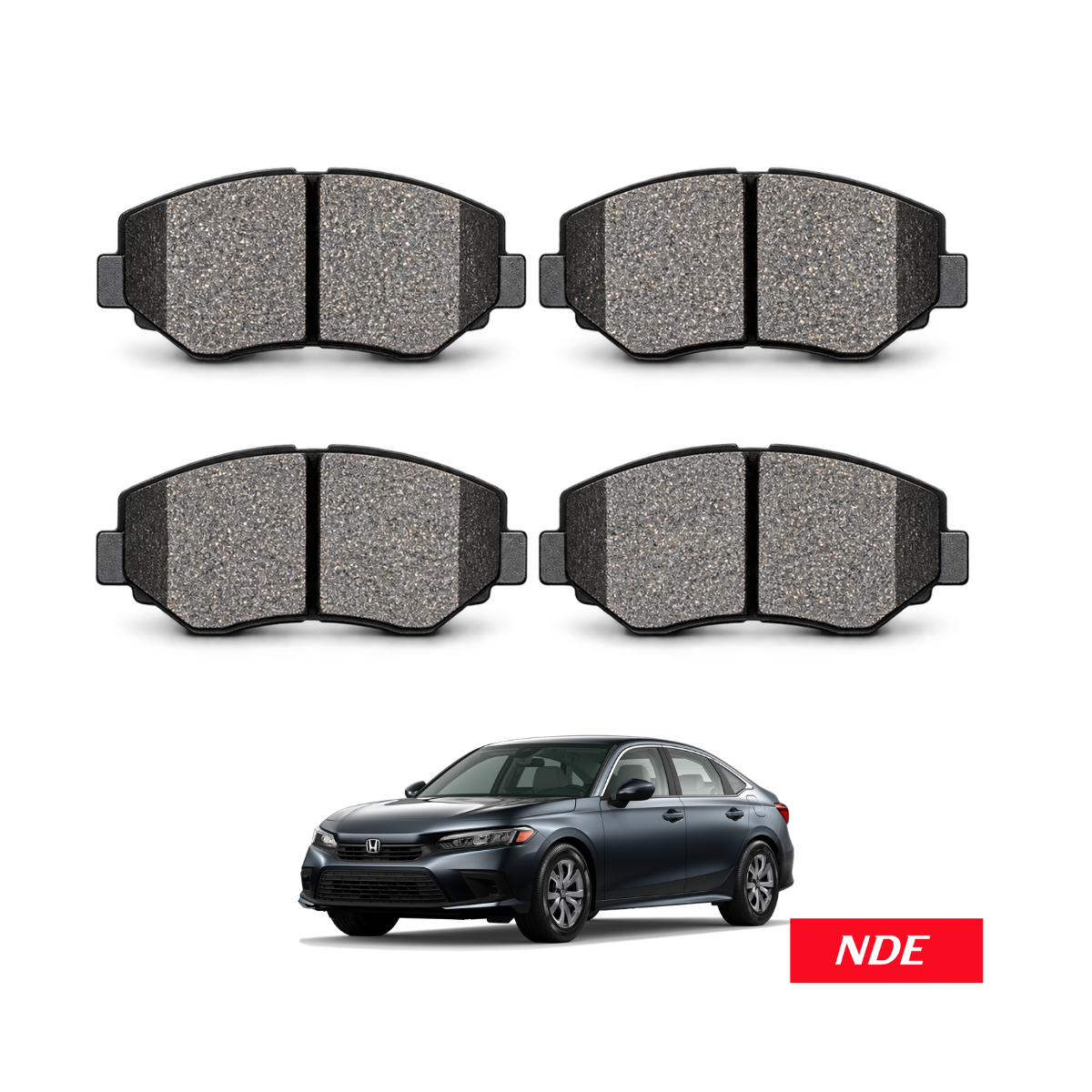 BRAKE DISC PAD SET FRONT AKEBONO FOR HONDA CIVIC (2021-2026)